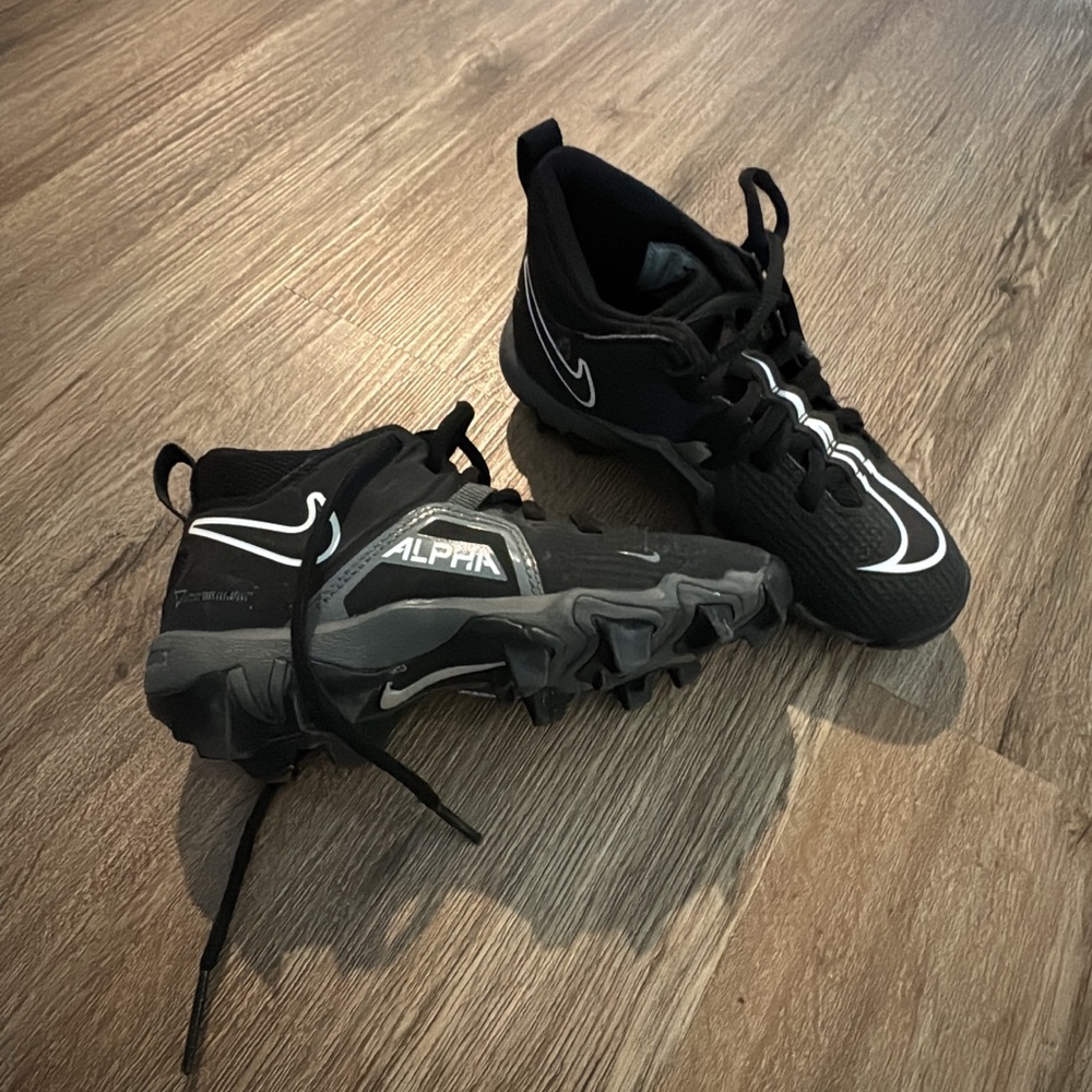 Nike Alpha Black and White Cleats